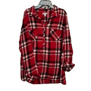 Croft & Barrow women's pullover red blouse, XL